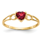 14k Garnet Birthstone Ring