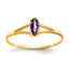 14k Amethyst Birthstone Ring