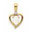 14K Diamond & Opal Pendant
