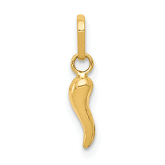 14K Italian Horn Charm