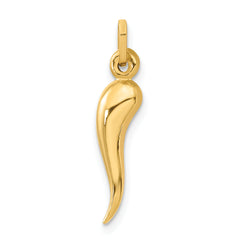 14K Italian Horn Charm