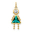 14K December Girl Birthstone Charm