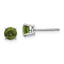 14k White Gold Green Tourmaline Earrings