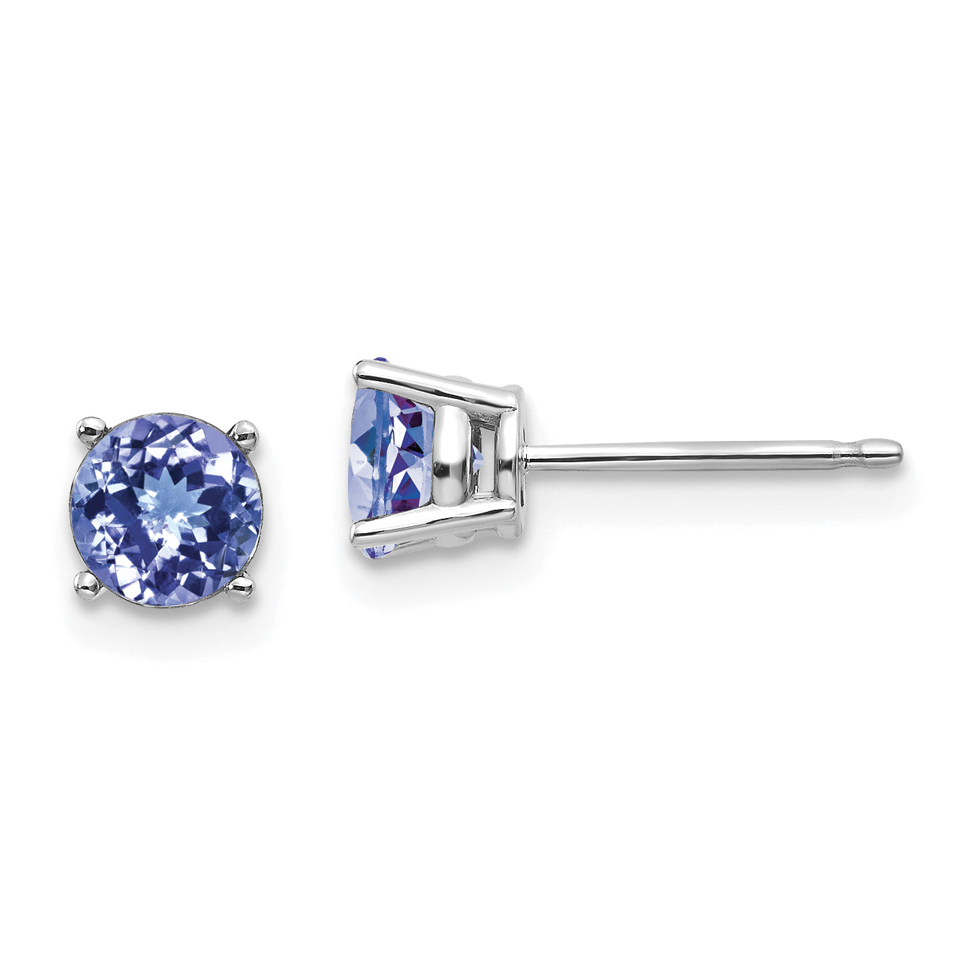 14k White Gold Tanzanite Earrings