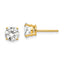 14k 6mm Cubic Zirconia Earrings