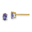 14k Tanzanite Post Earrings