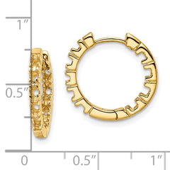 14k Diamond Hinged Hoops Mountings