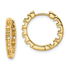 14k Diamond Hinged Hoops Mountings