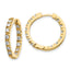 14K VS Diamond Hinged Hoop Earrings