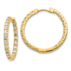 14K Diamond Hinged Hoops Mountings