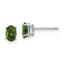 14k White Gold Green Tourmaline Earrings