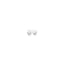 14k White Gold 6mm Heart Earring Mountings