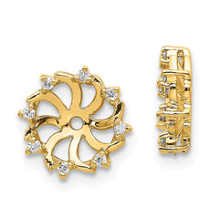 14K VS Diamond earring jacket