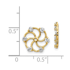 14k A Diamond Earring Jacket