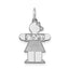 14K White Gold Kid Charm