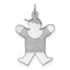 Sterling Silver Rhodium-plated Joy Kid Charm