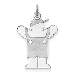 Sterling Silver Rhodium-plated Love Kid Charm