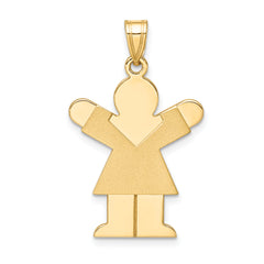14K Girl Charm