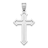 14k White Gold Passion Cross Pendant