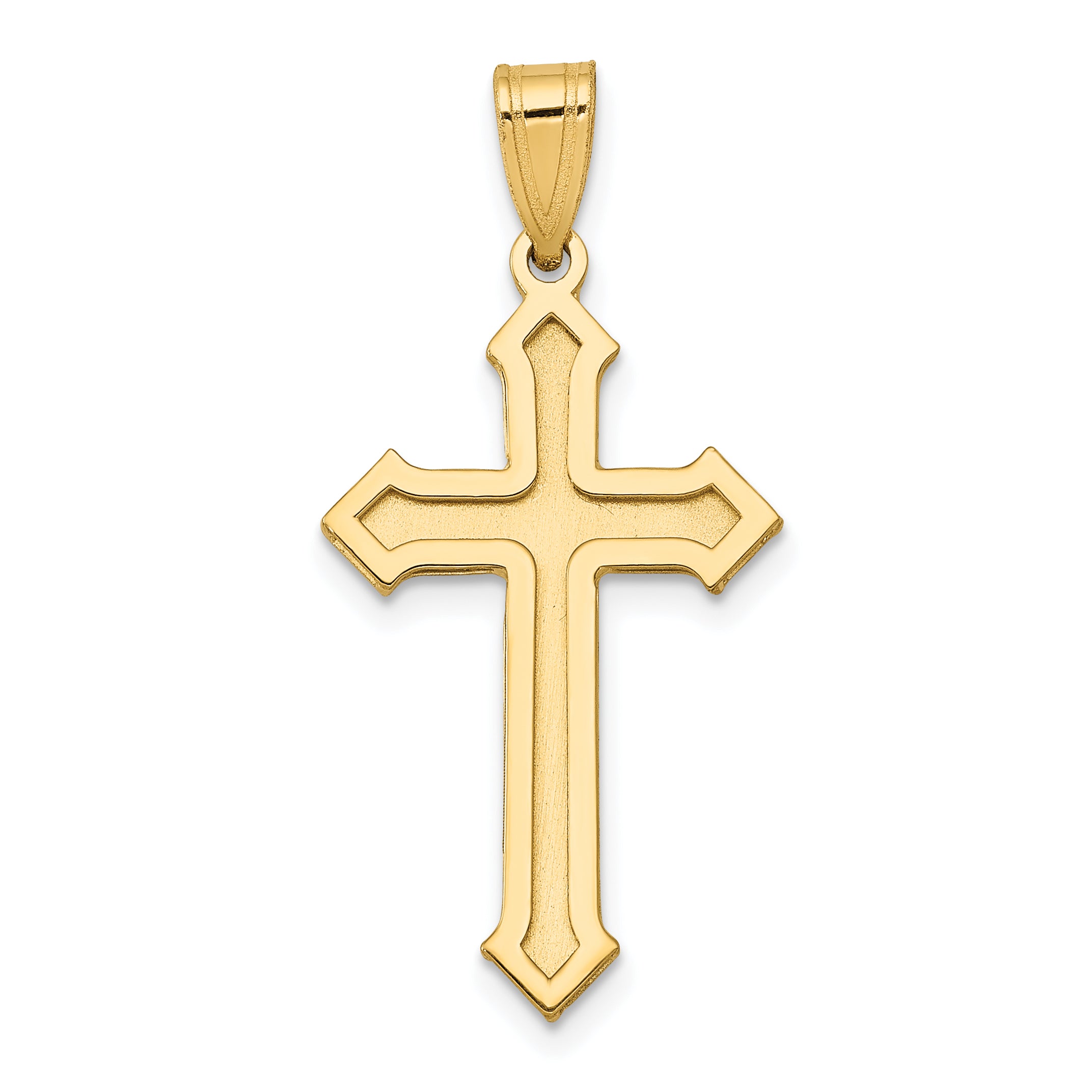 14k Passion Cross Pendant