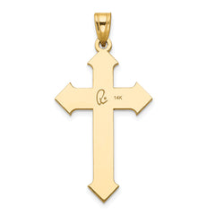 14K Two-tone Passion Cross Pendant