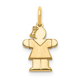 14k Mini Girl Hugs Charm