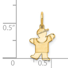 14K Mini Boy Kiss Charm