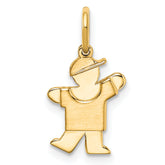 14k Mini Boy Kiss Charm