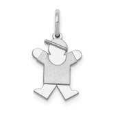 14k White Mini Boy Joy Charm