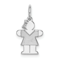14k White Mini Girl Hugs Charm