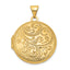14ky 20mm Round Scroll Hand Engraved Locket