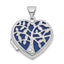 Cut-Out Tree of Life Heart Locket in 14K White Gold, 24mm - Sophia Jewelers