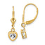 14k 5mm Heart Cubic Zirconia Earrings