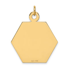 14K Red Enamel Medical Jewelry Pendant