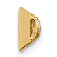 14k Red Enamel Medical Jewelry ID Plate