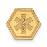 14k Non-enameled Attachable Medical Emblem Charm
