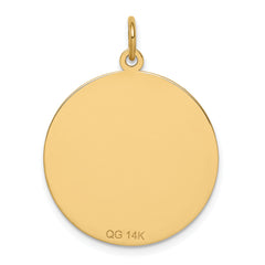 14K Non-enameled Medical Jewelry Pendant