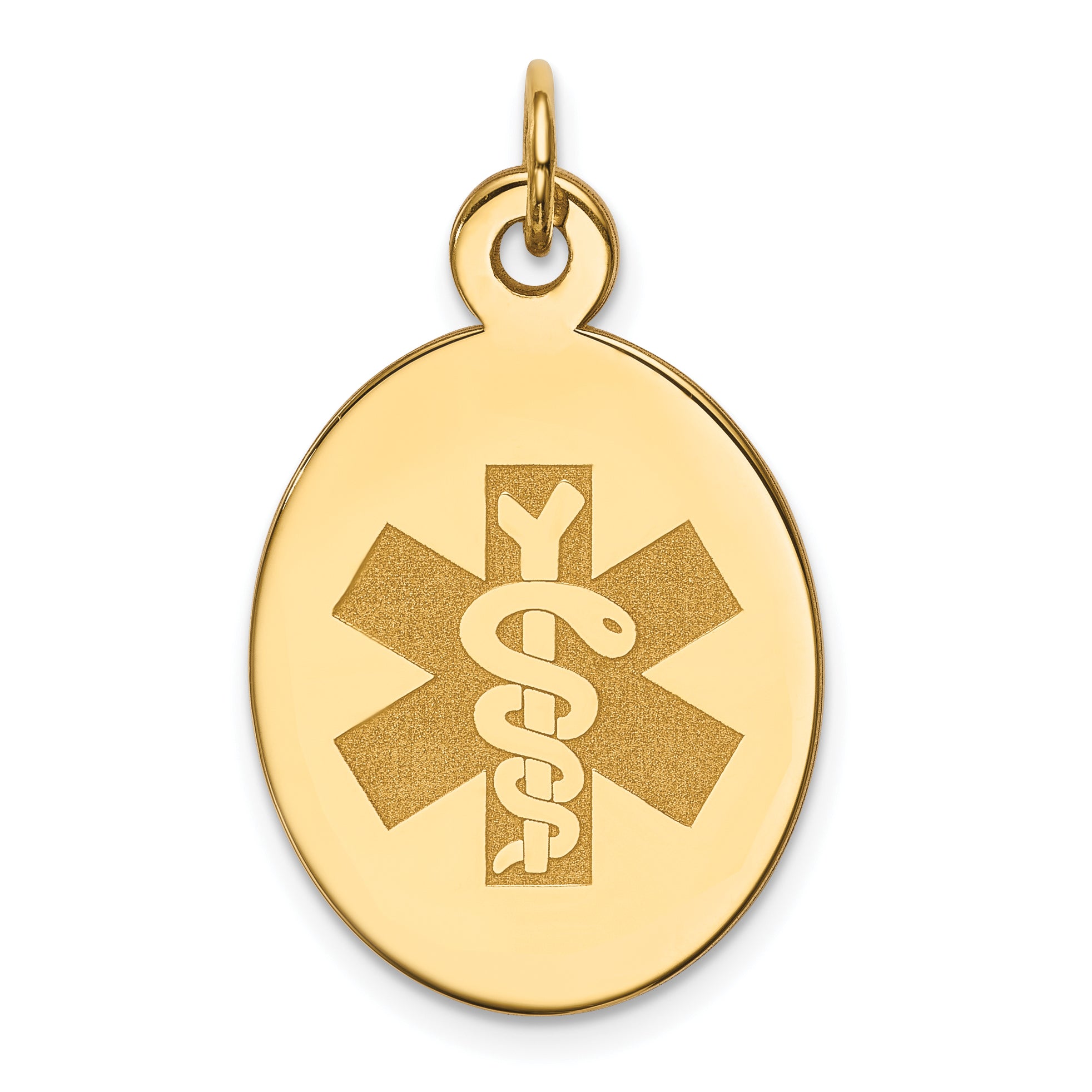 14k Non-enameled Medical Jewelry Pendant