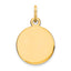 14K Round Disc Charm