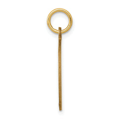 14k w/Enamel .027 Gauge Circular Engravable Disc Charm