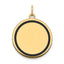 14K w/Enamel .027 Gauge Circular Engravable Disc Charm