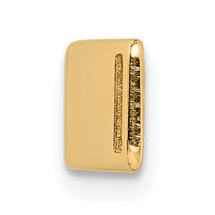 14K Gold Medical ID Bracelet with Red Enamel Engravable Plate