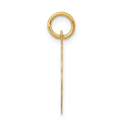 14k Boy Head on .013 Gauge Engravable Scalloped Disc Charm