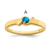 14k Synthetic Family Jewelry Ring