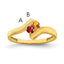 14k Synthetic Family Jewelry Ring