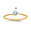 14k 3mm Synthetic Family Jewelry Ring