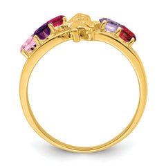 14k Family Jewelry Ring - 7 / Genuine