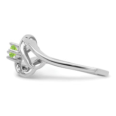 14k White Gold Genuine Family Jewelry Ring - 7 / Genuine