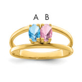 14k Synthetic Family Jewelry Ring