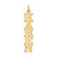 14K Vertical Name Plate Charm